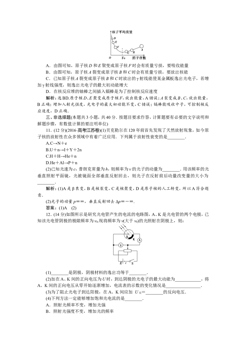 6章末过关检测(十二)_04高考物理_新高考复习资料_2022年新高考复习资料_高考物理2022年一轮复习各版本_1.2022年高考物理一轮复习全国通用版_2022年高考物理一轮复习讲义（全国版）