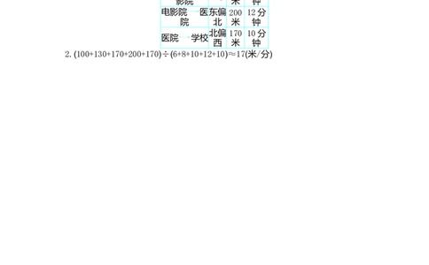 第二单元测试卷（一）_小学1-6年级常用的上册资源汇总_六年级上册资料(1)_七彩课堂人教版数学六年级上册教学资源包_第二单元位置与方向（二）_单元资料汇总_单元测试卷
