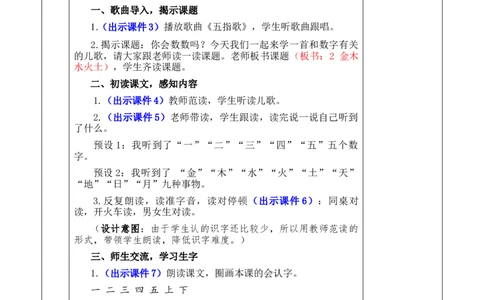 识字2金木水火土优质版教案_25秋1-6年级语文上册课件教案_25秋统编版语文一年级上册_统编版语文一年级上册教学资源包（25秋七彩课堂）_1.第一单元_识字2金木水火土_教案