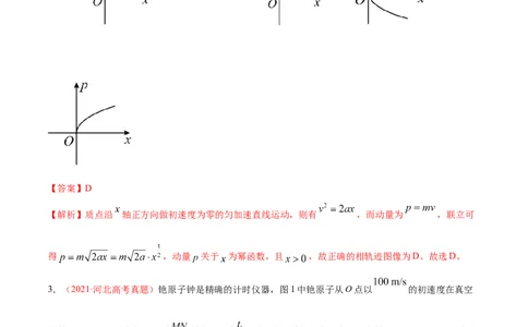 专题02直线运动-2021年高考真题和模拟题物理分项汇编（解析版）_04高考物理_新高考复习资料_2022年新高考复习资料_2021年高考真题和模拟题物理分项汇编