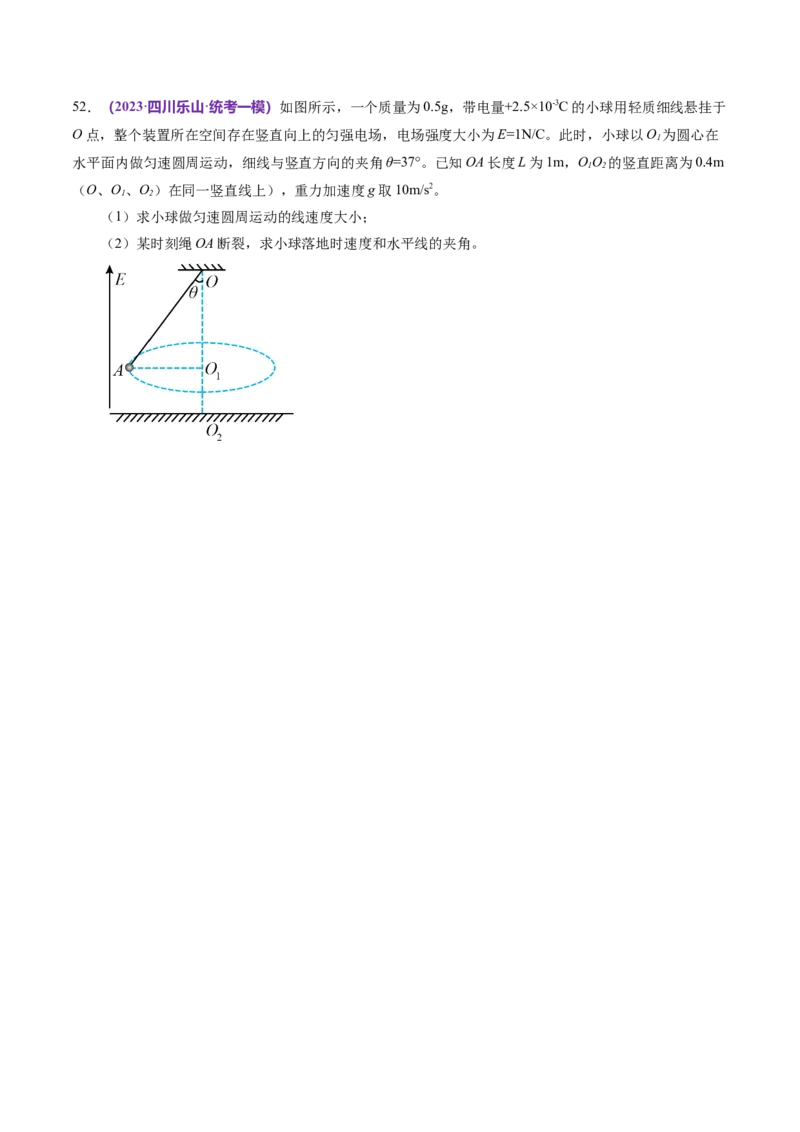 专题11带电粒子在复合场中的运动（练习）（原卷版）_04高考物理_新高考复习资料_2024新高考复习资料_二轮复习资料_2024年高考物理二轮复习讲练测（新教材新高考）