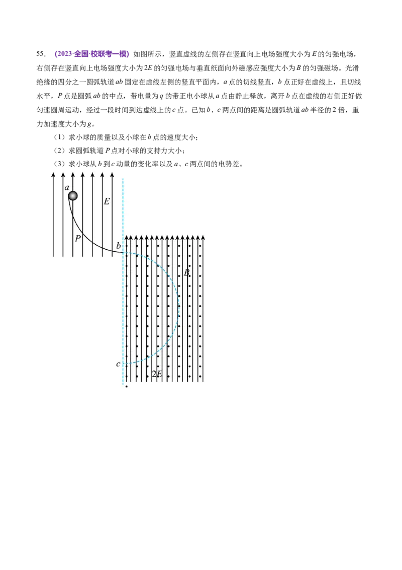 专题11带电粒子在复合场中的运动（练习）（原卷版）_04高考物理_新高考复习资料_2024新高考复习资料_二轮复习资料_2024年高考物理二轮复习讲练测（新教材新高考）