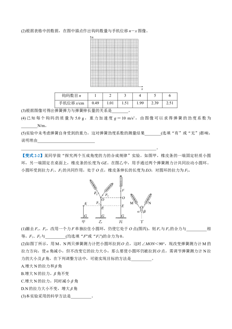 专题09力学实验（原卷版）_04高考物理_2025年新高考资料_二轮复习_2025年高考物理二轮热点题型归纳与变式演练（新高考通用）339880232