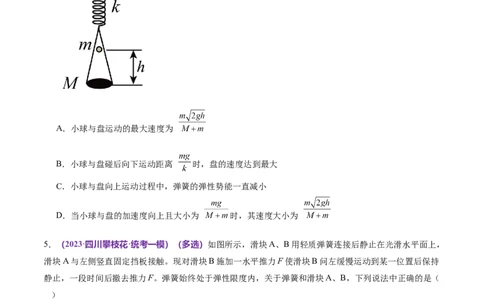 专题08力学中三大观点的综合应用（练习）（原卷版）_04高考物理_新高考复习资料_2024新高考复习资料_二轮复习资料_2024年高考物理二轮复习讲练测（新教材新高考）
