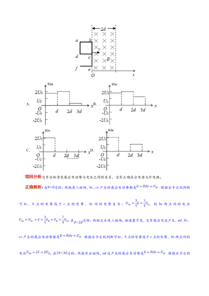 专题11电磁感应-备战2019年高考物理之纠错笔记系列（原卷版）_04高考物理_新高考复习资料_2022年新高考复习资料_高考物理2022年一轮复习各版本_赠19年高考物理纠错笔记_原卷版_354