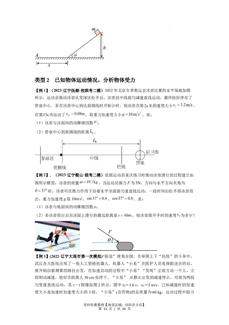 专题05牛顿运动定律的基本应用（原卷版）_04高考物理_新高考复习资料_2024新高考复习资料_一轮复习资料_完2024届高考物理一轮复习热点题型归类训练_专题05牛顿运动定律的基本应用