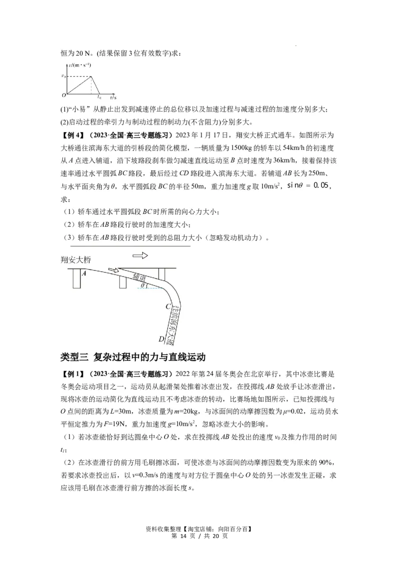专题05牛顿运动定律的基本应用（原卷版）_04高考物理_新高考复习资料_2024新高考复习资料_一轮复习资料_完2024届高考物理一轮复习热点题型归类训练_专题05牛顿运动定律的基本应用