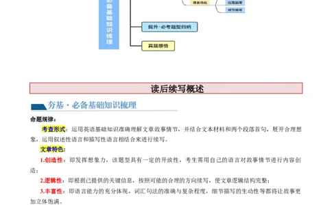 第23讲读后续写（讲义）-2024年高考英语一轮复习讲练测（新教材新高考）（原卷版）_03高考英语_新高考复习资料_2024年新高考资料_一轮复习资料_第五部分写作