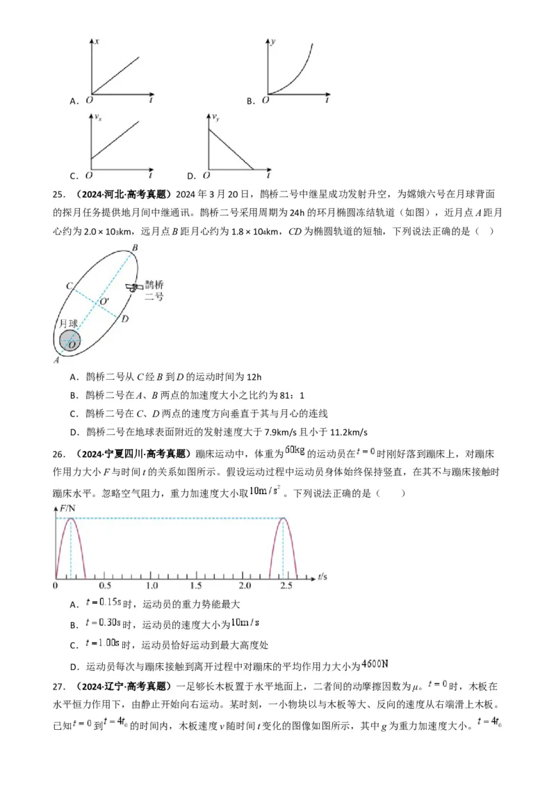 专题02力与运动（原卷版）_04高考物理_2025年新高考资料_二轮复习_2025年高考物理二轮热点题型归纳与变式演练（新高考通用）339880232