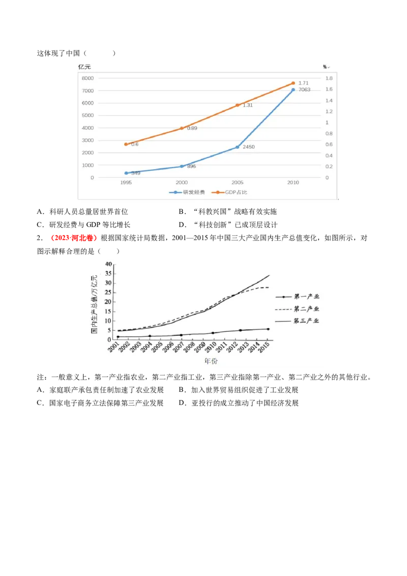 第20讲中国特色社会主义新时代（讲义）（原卷版）_07高考历史_2025年新高考资料_一轮复习_2025年高考历史一轮复习讲练测（新教材新高考）（完结）_讲义+练习