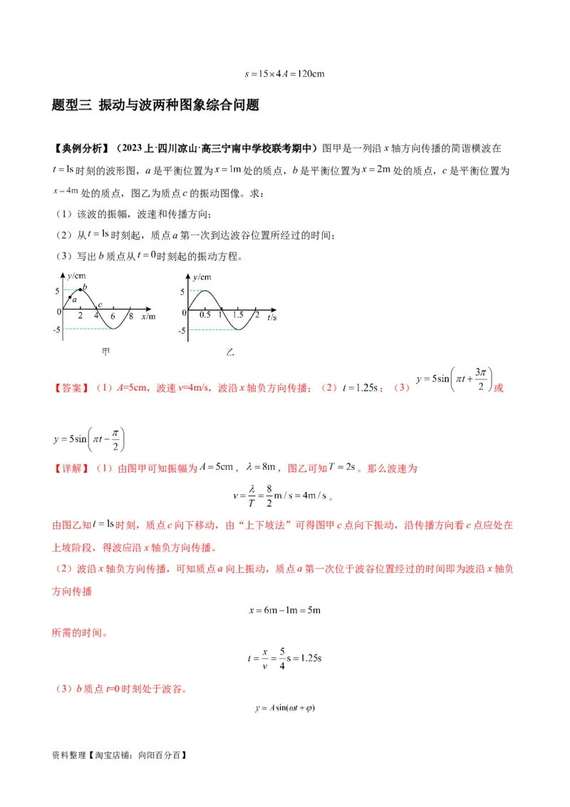 专题09机械振动机械波（解析版）_04高考物理_新高考复习资料_2024新高考复习资料_二轮复习资料_2024年高考物理二轮热点题型归纳与变式演练（新高考通用）_答案解析版