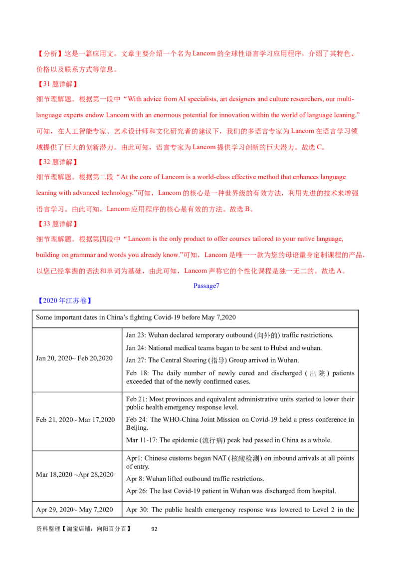 第26讲阅读理解应用文（核心考点精讲精练）（解析版）_03高考英语_通用版（老高考）复习资料_2024年复习资料_完备战2024年高考英语一轮复习考点帮（全国通用）_第三部分阅读