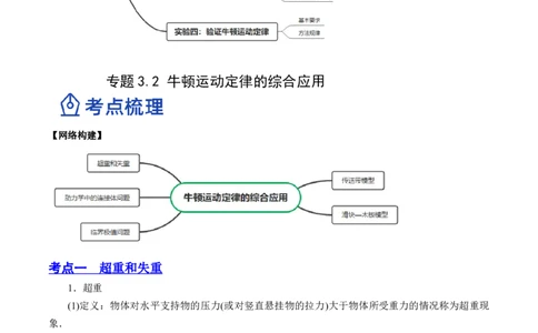 3.2牛顿运动定律的综合应用（讲）--2023年高考物理一轮复习讲练测（全国通用）（解析版）_04高考物理_通用版（老高考）复习资料_2023年复习资料_一轮复习