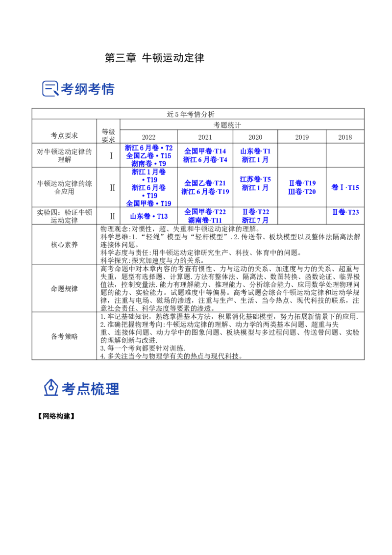 3.2牛顿运动定律的综合应用（讲）--2023年高考物理一轮复习讲练测（全国通用）（解析版）_04高考物理_通用版（老高考）复习资料_2023年复习资料_一轮复习