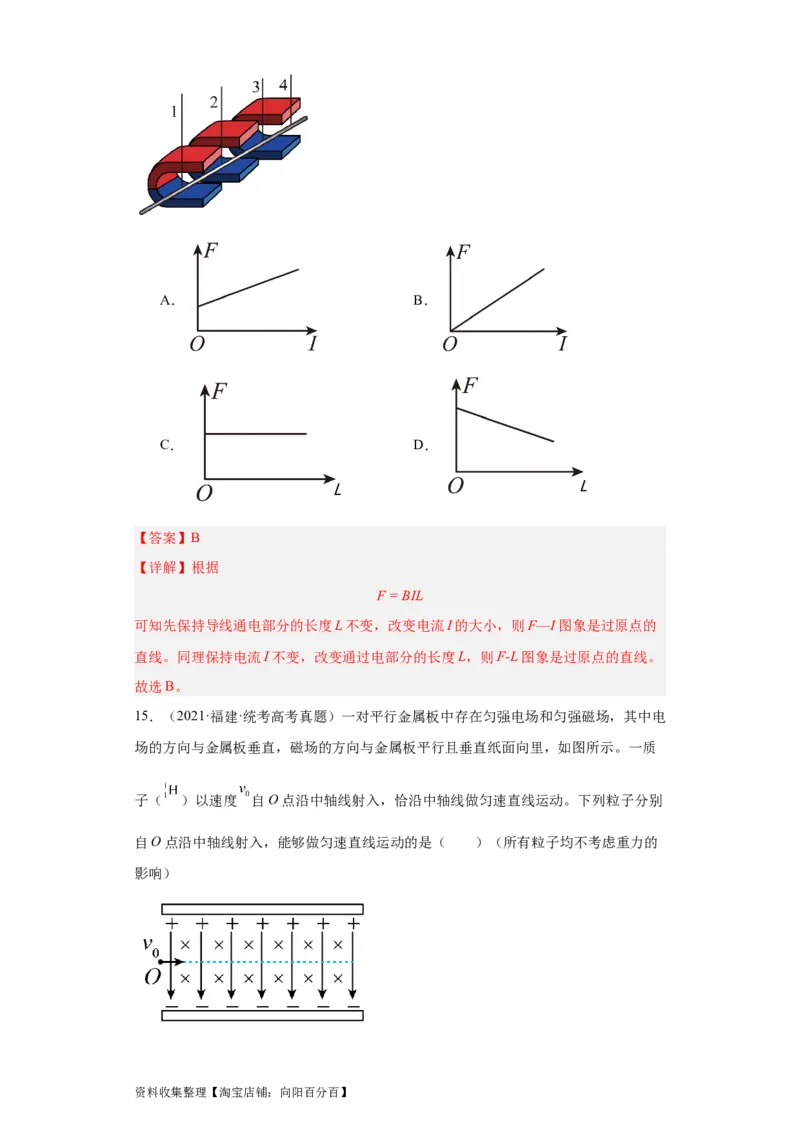 专题09磁场(解析版)_04高考物理_通用版（老高考）复习资料_2024年复习资料_完五年（2019-2023）高考物理真题分项汇编（全国通用）