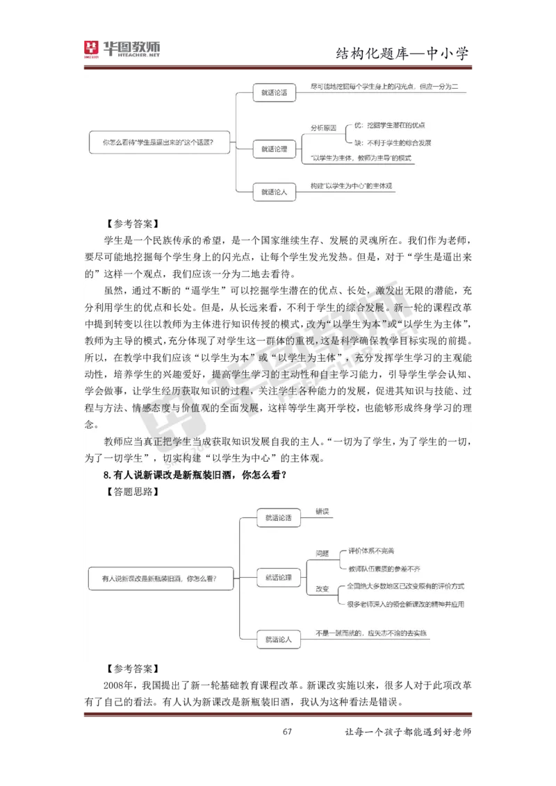 21年下教资面试结构化中小学题库_初中物理教资面试_02初中结构化_赠：结构化板块真题_0221下半年结构化真题_21下结构化面试题库HT