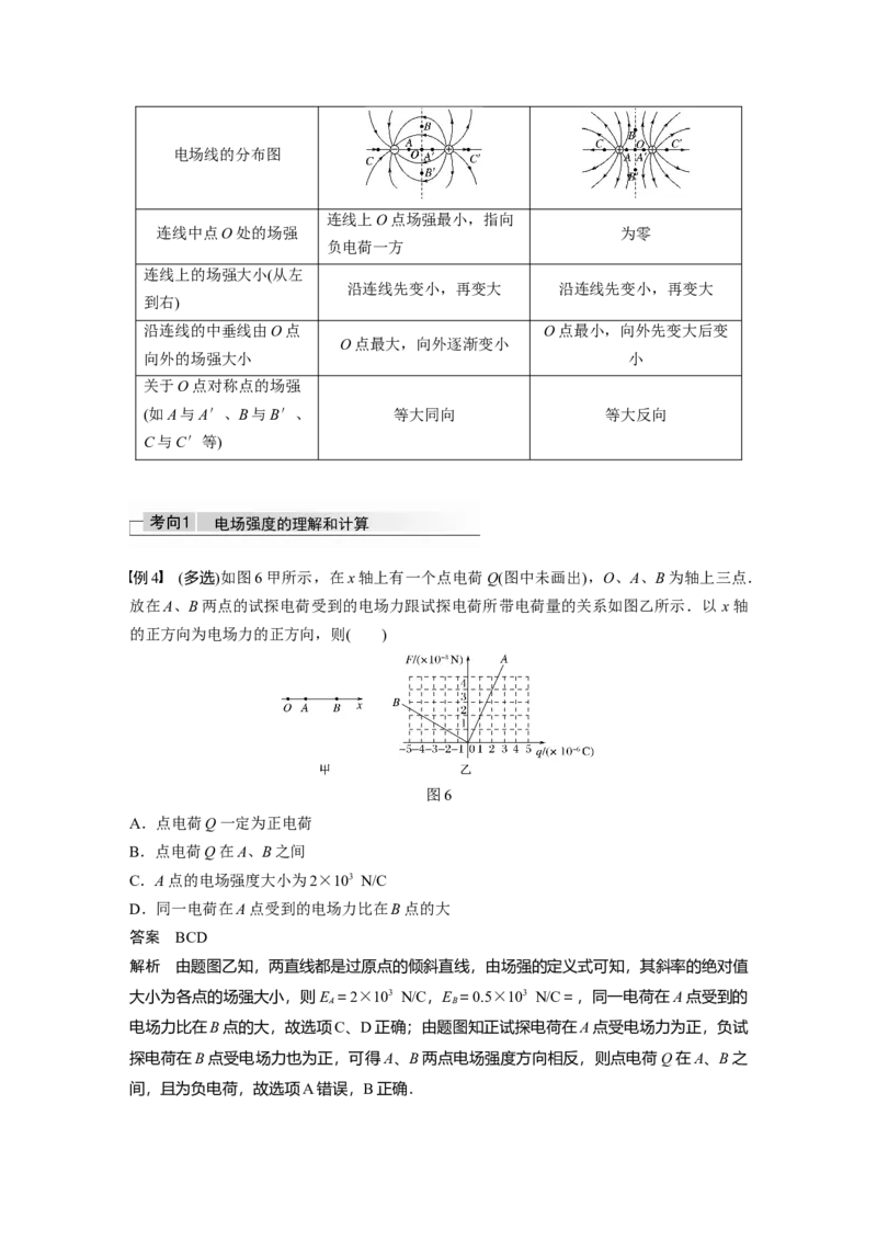 2022年高考物理一轮复习（新高考版1(津鲁琼辽鄂)适用）第8章第1讲电场力的性质_04高考物理_新高考复习资料_2022年新高考复习资料_高考物理2022年一轮复习各版本