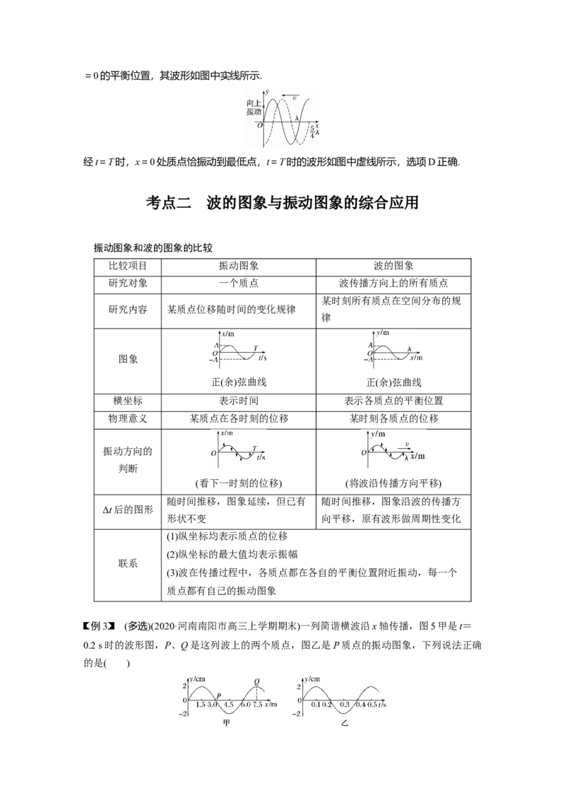 2022年高考物理一轮复习（新高考版2(粤冀渝湘)适用）第15章第2讲机械波_04高考物理_新高考复习资料_2022年新高考复习资料_高考物理2022年一轮复习各版本