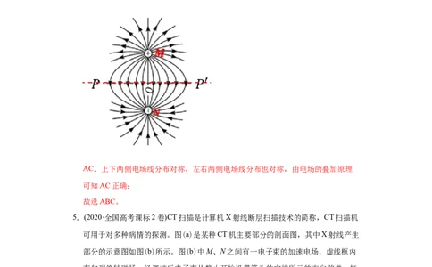 专题09静电场-2020年高考真题和模拟题物理分类训练（教师版含解析）_04高考物理_新高考复习资料_2022年新高考复习资料_高考物理2022年一轮复习各版本_777