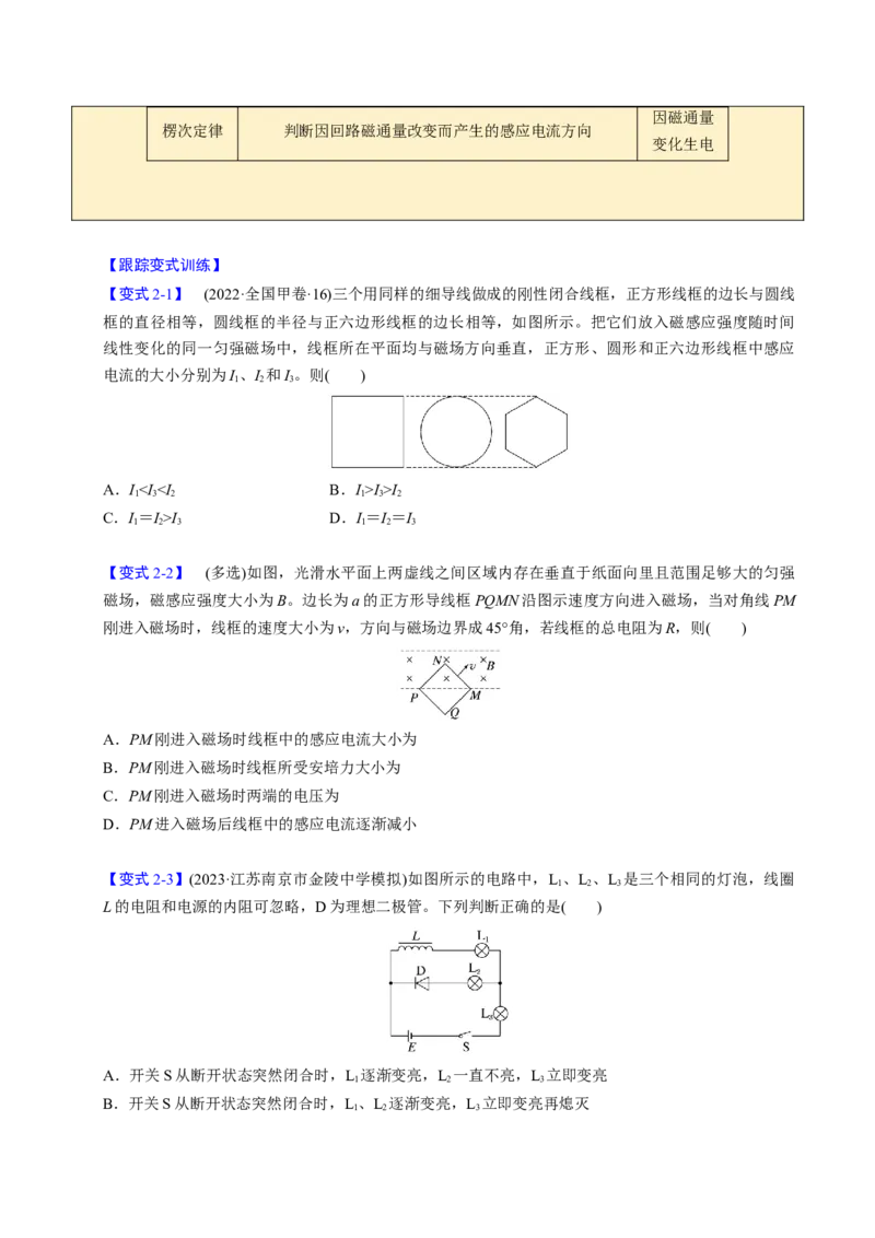 第22讲电磁感应五大题型（举一反三）（原卷版）_03高考英语_2025年新高考资料_二轮复习_01高考语文等多个文件_备战2025年高考物理举一反三系列（新高考通用）