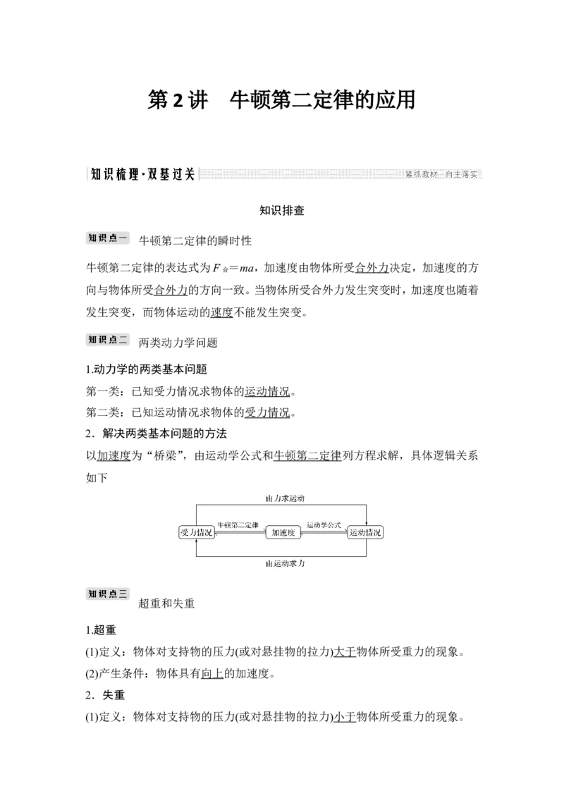 必修1第三章第2讲_04高考物理_新高考复习资料_2022年新高考复习资料_高考物理2022年一轮复习各版本_3.2022年高考物理一轮复习新高考2粤冀渝湘适用_配套习题