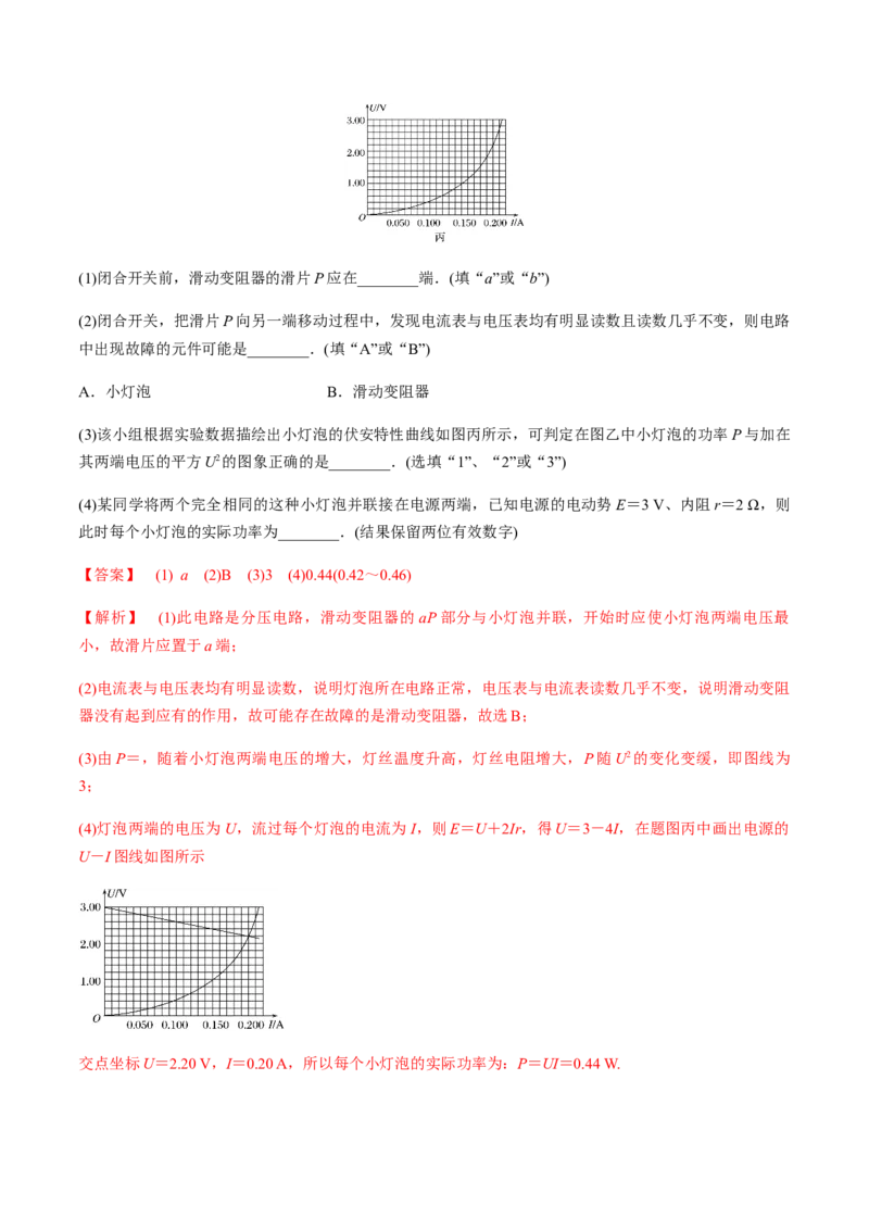 专题8.1电流、导体的电阻、电功和电功率及导体电阻率的测量练解析版_04高考物理_新高考复习资料_2022年新高考复习资料_2022年高考物理一轮复习讲练测（新教材新高考）