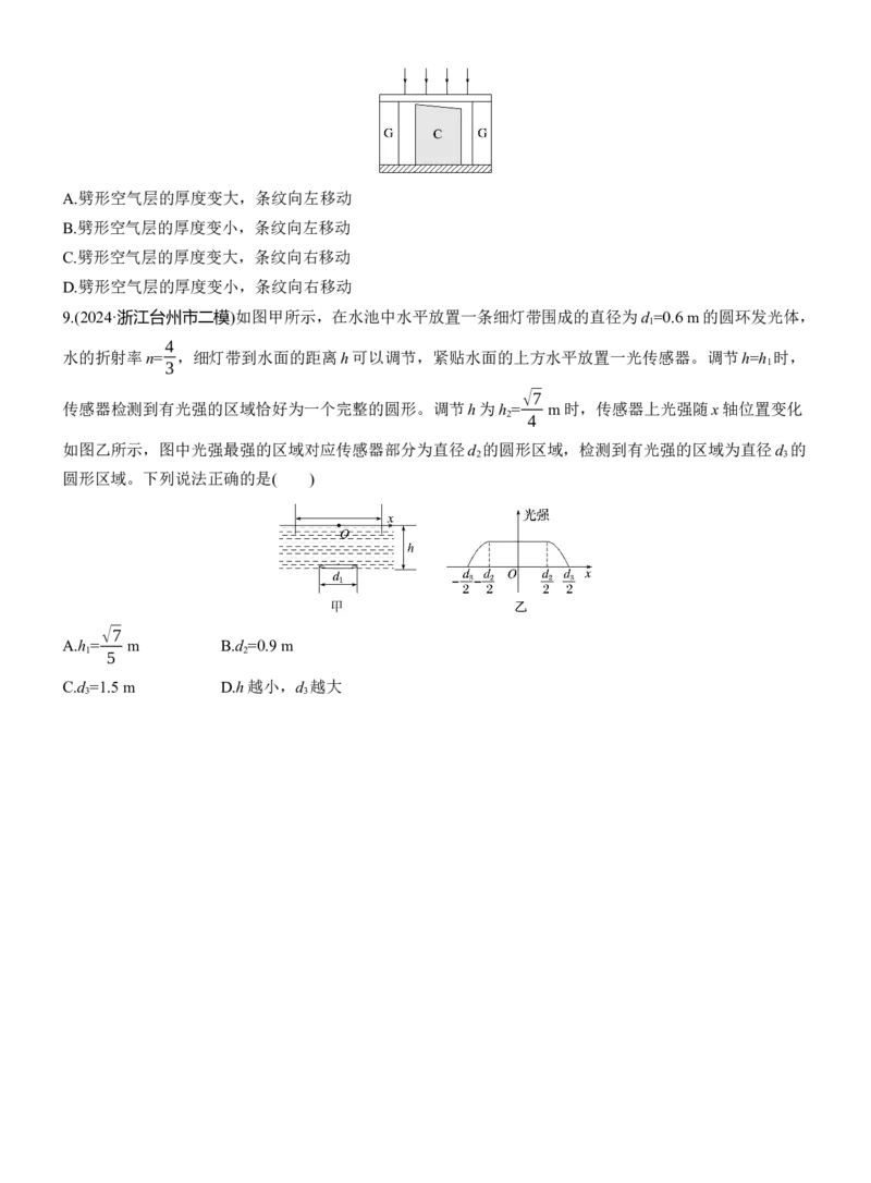 热点16　光学　电磁波淘宝店：红太阳资料库_04高考物理_2025年新高考资料_二轮复习_2025年高考物理大二轮_2025物理二轮专题复习学生用书Word版文档_二轮专题强化练+考前特训