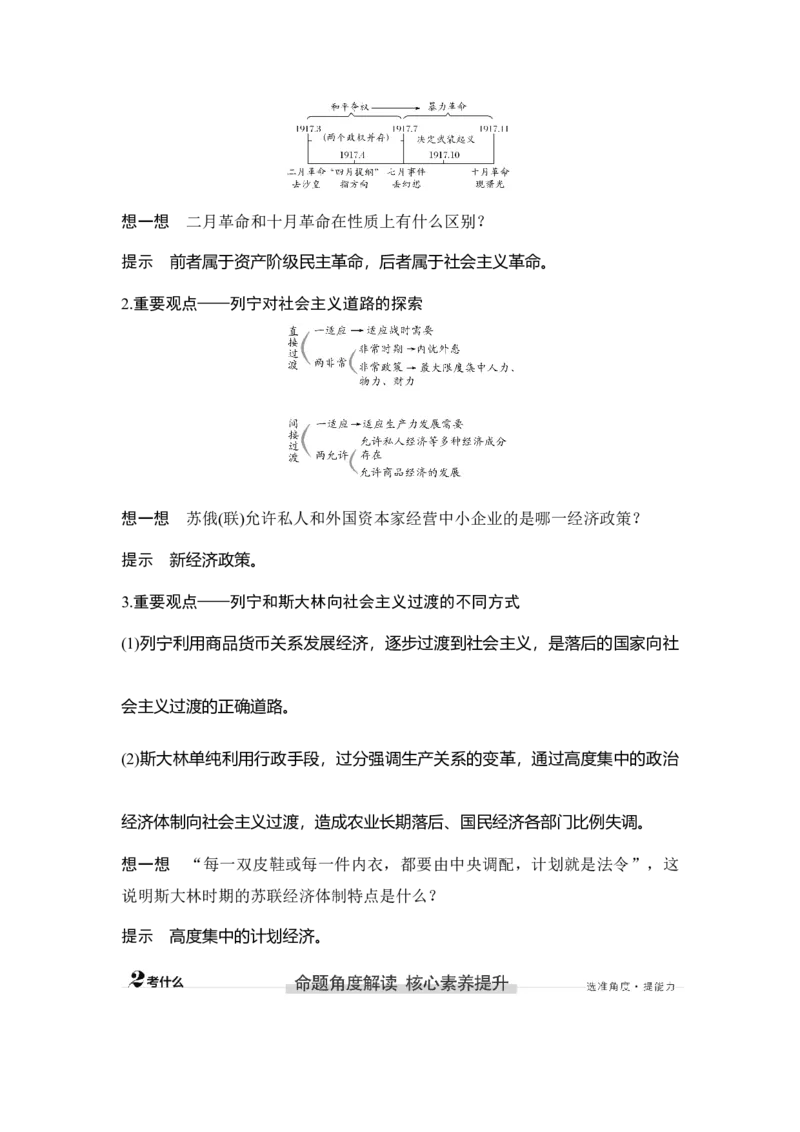 第35讲十月革命的胜利与苏联的社会主义实践_07高考历史_新高考复习资料_2023年新高考复习资料_2023新高考大一轮复习讲义_2023年高考历史一轮复习讲义（部编版新高考）_赠补充习题