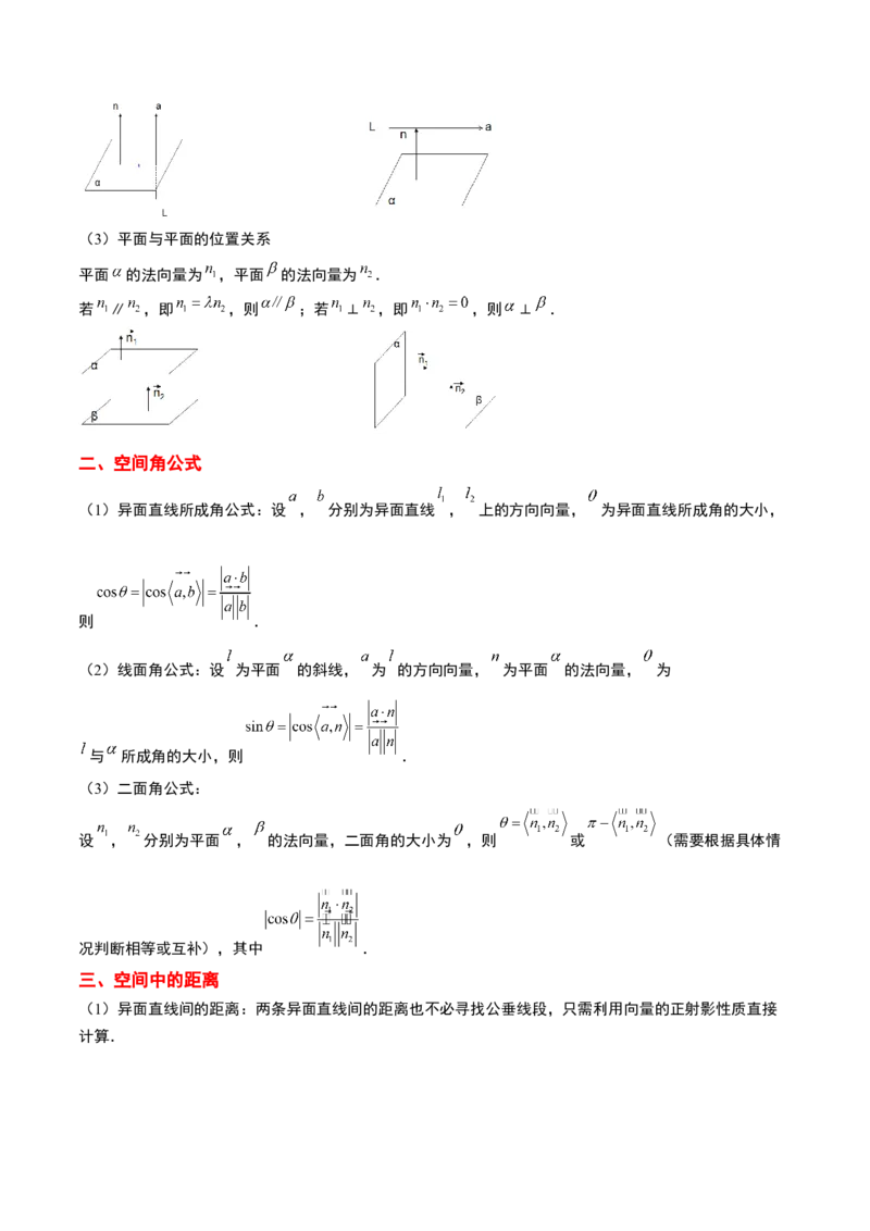 第36讲空间向量及其应用（精讲）一轮复习讲义2024年高考数学高频考点题型归纳与方法总结（新高考通用）原卷版_02高考数学_新高考复习资料_2024年新高考资料_一轮复习资料