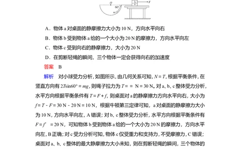 热点专题系列(二)　求解共点力平衡问题的八种方法作业_04高考物理_新高考复习资料_2022年新高考复习资料_2022届一轮复习讲练结合_第2章相互作用