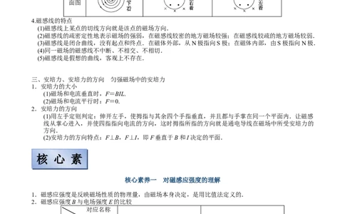 备考2022高考物理一轮复习学案9.1磁场及其对电流的作用有解析_04高考物理_新高考复习资料_2022年新高考复习资料_备考2022新教材高考物理一轮复习精讲精练学案（含解析）