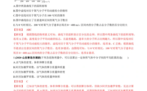 专题15.1分子动理论练解析版_04高考物理_新高考复习资料_2022年新高考复习资料_2022年高考物理一轮复习讲练测（新教材新高考）