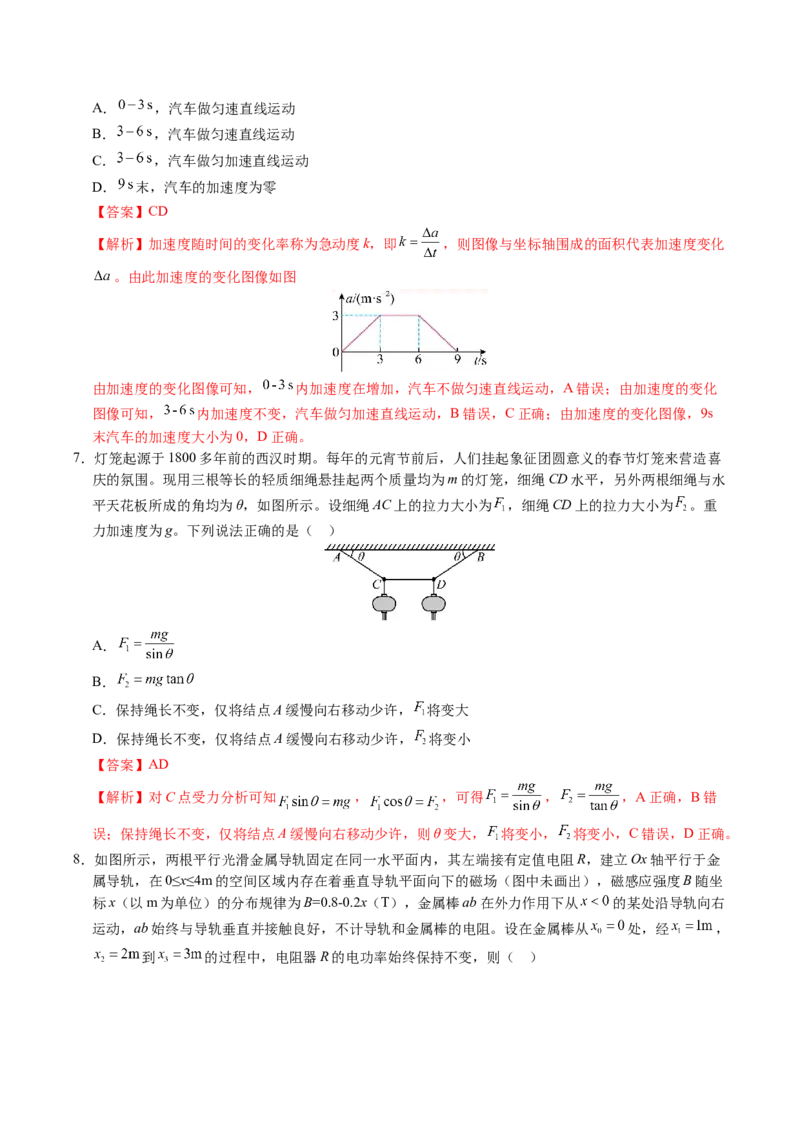 信息必刷卷01（福建专用）（解析版）_04高考物理_2025年新高考资料_2025考前信息卷_2025年高考物理考前信息必刷卷（福建专用）3444962