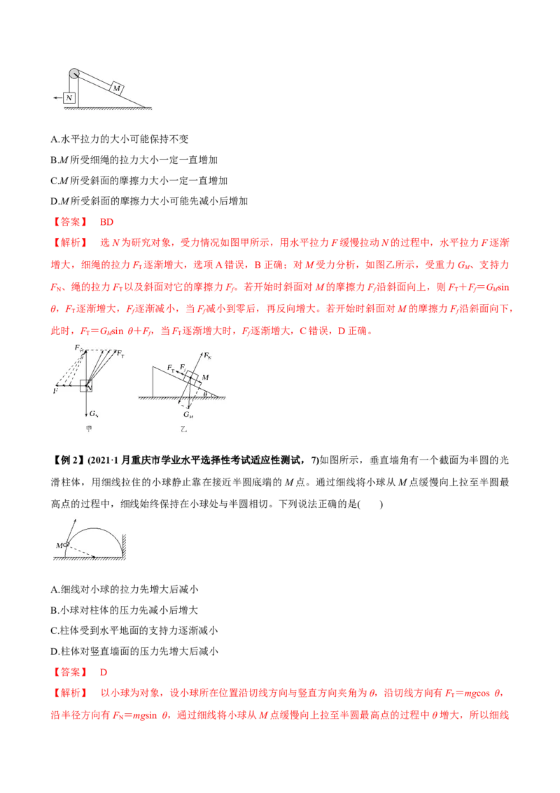 专题2.2受力分析共点力作用下物体的平衡讲解析版(1)_04高考物理_新高考复习资料_2022年新高考复习资料_2022年高考物理一轮复习讲练测（新教材新高考）