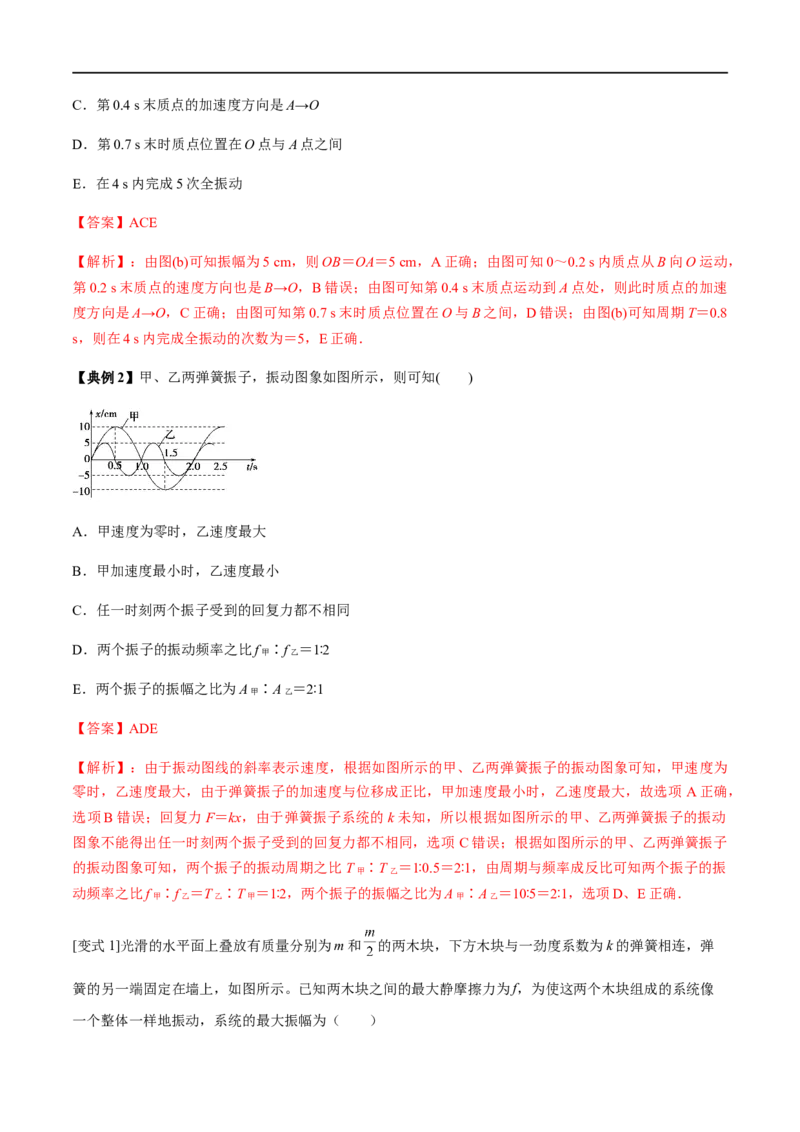 专题26机械振动与机械波2022-2023高考三轮精讲突破训练（全国通用）（解析版）_04高考物理_通用版（老高考）复习资料_2023年复习资料_三轮复习