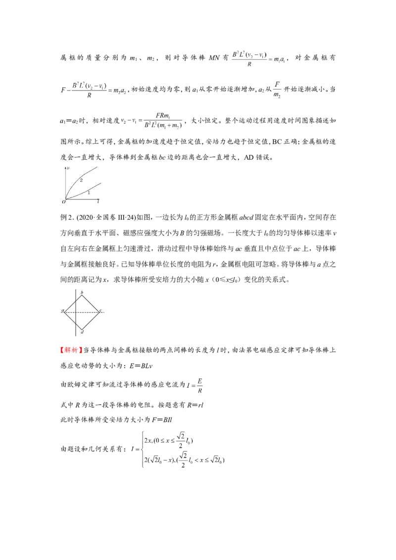 原创（新高考）2021届小题必练25电磁感应中的动力学与能量问题教师版_04高考物理_新高考复习资料_2021年新高考资料_2021届（新高考）高考物理小题必练