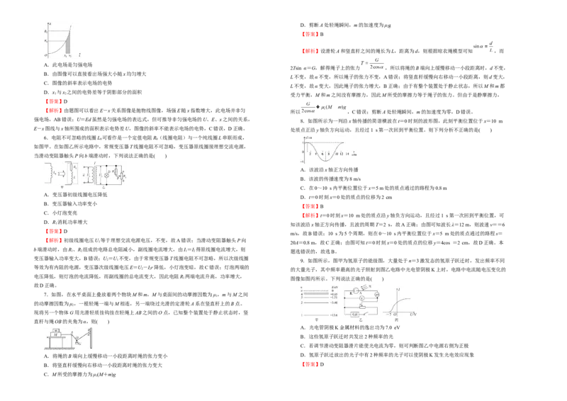 原创（新高考）江苏2021届好教育云平台泄露天机高考押题卷物理教师版_04高考物理_新高考复习资料_2021年新高考资料_2021泄露天机高考押题卷