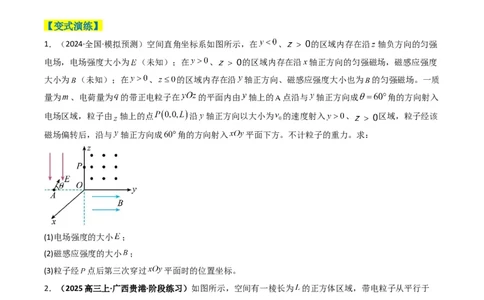 专题20带电粒子在立体空间中的运动问题破译（原卷版）_04高考物理_2025年新高考资料_二轮复习_2025年高考物理二轮热点题型归纳与变式演练（新高考通用）339880232