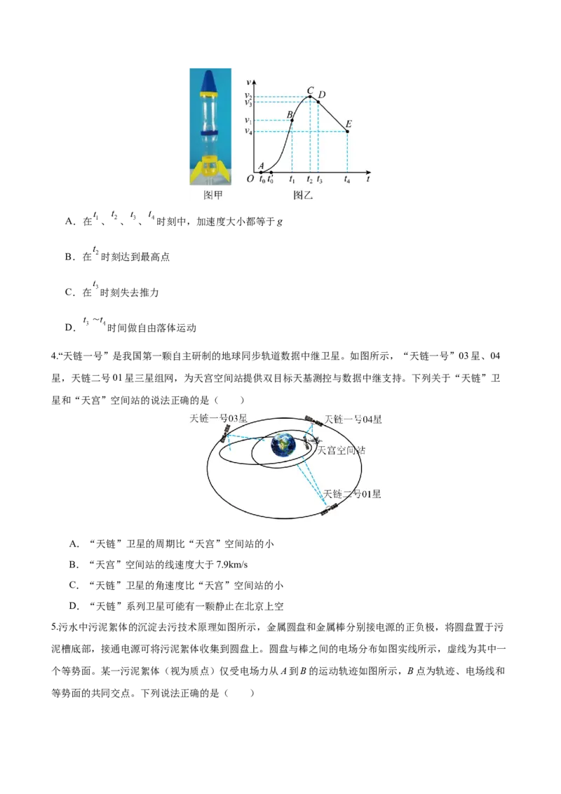 信息必刷卷05（天津专用）（原卷版）_04高考物理_2025年新高考资料_2025考前信息卷_2025年高考物理考前信息必刷卷（天津专用）34449635