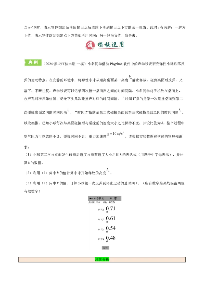 模板01直线运动（四大题型）（解析版）_04高考物理_2025年新高考资料_二轮复习_2025年高考物理答题技巧与模板构建339420717