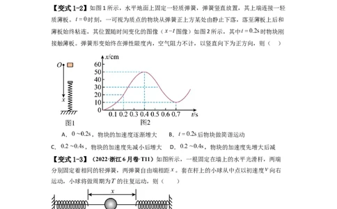 易错点08振动和波.（3大陷阱）-备战2024年高考物理考试易错题（原卷版）docx_04高考物理_新高考复习资料_2024新高考复习资料_专项复习资料_备战2024年高考物理考试易错题（新高考专用）
