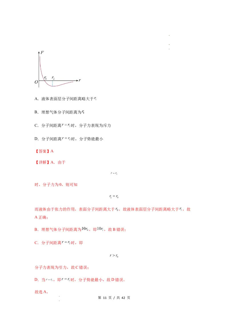 专题33热学的基本概念与原理（解析版）_04高考物理_新高考复习资料_2024新高考复习资料_一轮复习资料_完2024届高考物理一轮复习热点题型归类训练_专题33热学的基本概念与原理