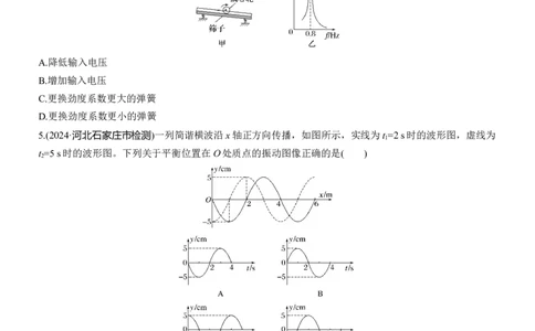 热点15　机械振动　机械波淘宝店：红太阳资料库_04高考物理_2025年新高考资料_二轮复习_2025年高考物理大二轮_2025物理二轮专题复习学生用书Word版文档_二轮专题强化练+考前特训