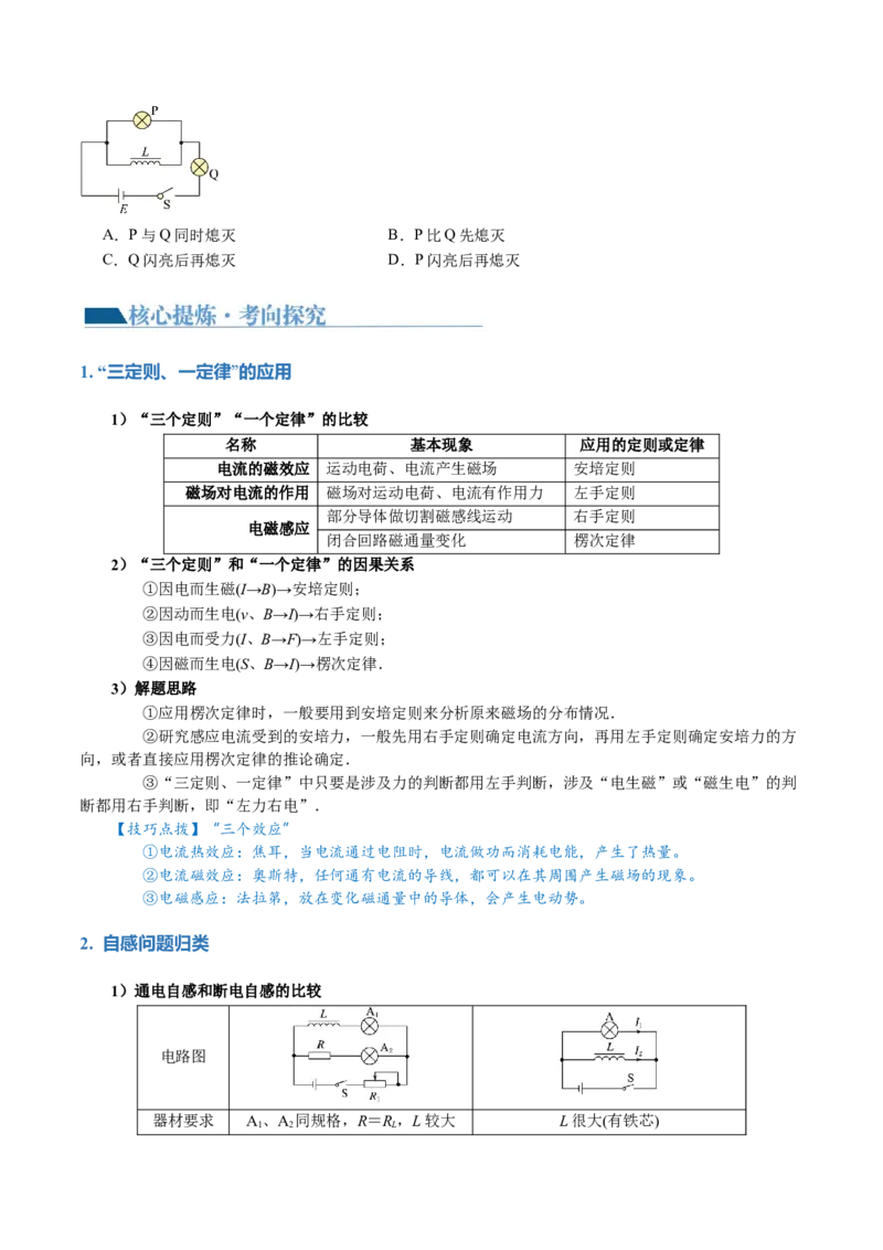 专题13电磁感应（讲义）（原卷版）_04高考物理_新高考复习资料_2024新高考复习资料_二轮复习资料_2024年高考物理二轮复习讲练测（新教材新高考）_配套讲义（原卷版+解析版）