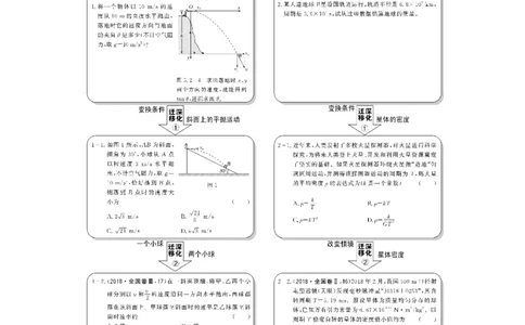 必修2第四章从教材走向高考_04高考物理_新高考复习资料_2022年新高考复习资料_高考物理2022年一轮复习各版本_1.2022年高考物理一轮复习全国通用版_配套习题