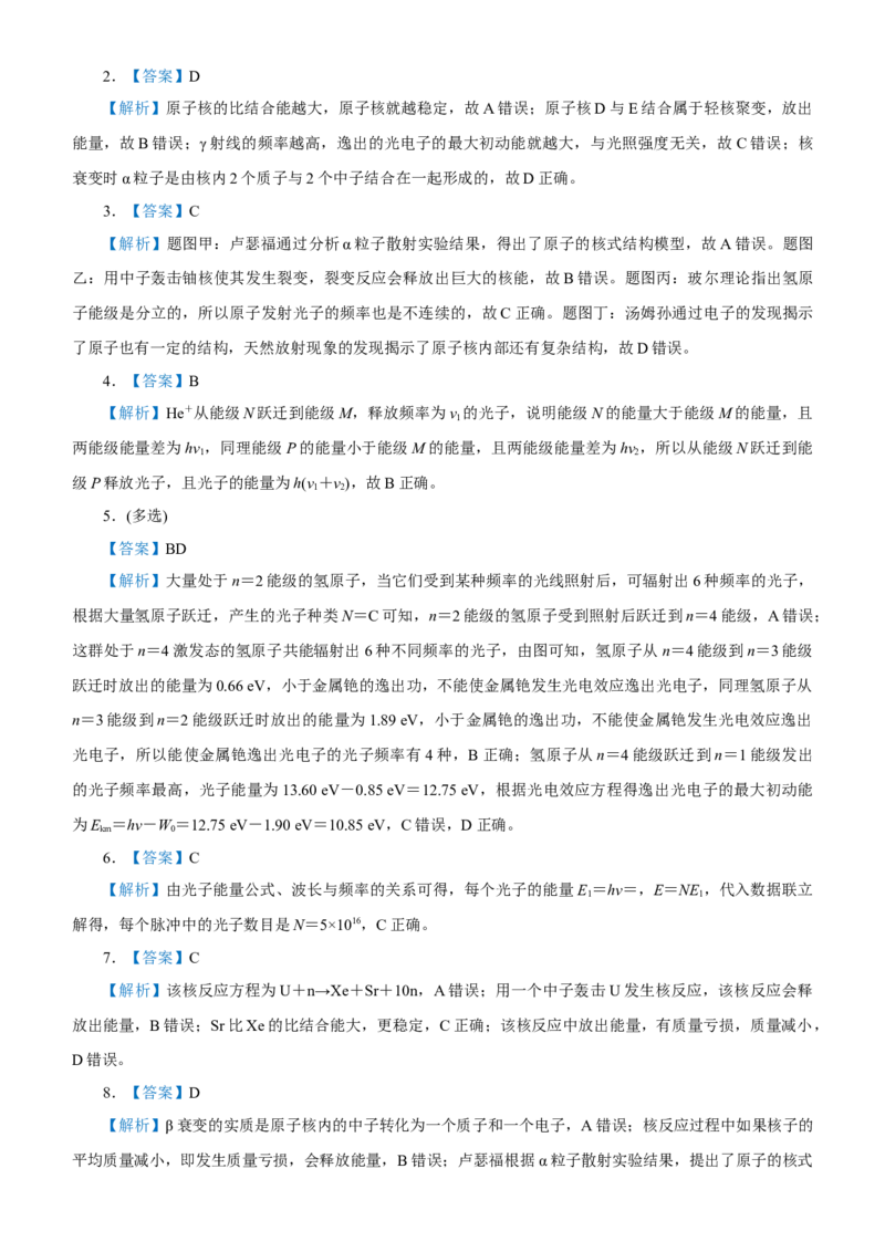 原创（新高考）2021届高考二轮精品专题十近代物理初步学生版_04高考物理_新高考复习资料_2021年新高考资料_2021届（新高考）物理二轮精品专题