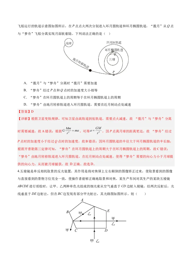 信息必刷卷04（天津专用）（解析版）_04高考物理_2025年新高考资料_2025考前信息卷_2025年高考物理考前信息必刷卷（天津专用）34449635