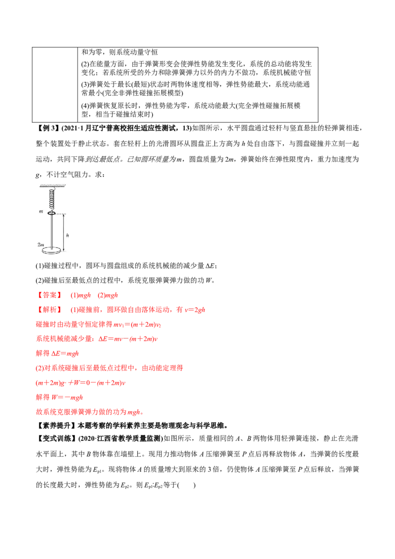 专题9.2动量守恒定律的应用及实验讲解析版_04高考物理_新高考复习资料_2022年新高考复习资料_2022年高考物理一轮复习讲练测（新教材新高考）