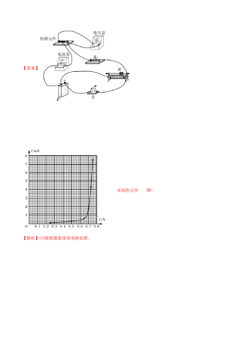 专题19电学实验-2020年高考真题和模拟题物理分类训练（教师版含解析）_04高考物理_新高考复习资料_2022年新高考复习资料_高考物理2022年一轮复习各版本