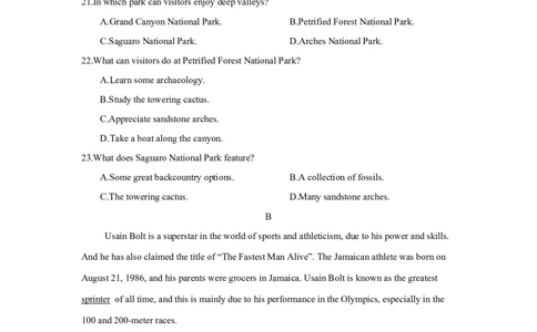 第二套必修第一册Units3~5-学生版_03高考英语_2025年新高考资料_一轮复习_2025年高考英语人教版一轮复习单元练(含解析，含听力原文及音频)